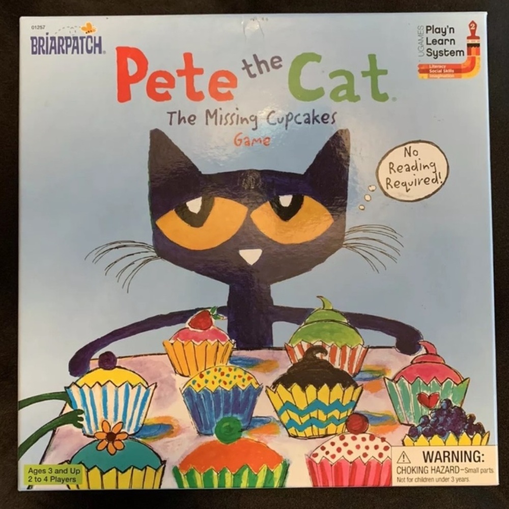 Pete the Cat The Missing Cupcakes Board Game by Briarpatch Complete